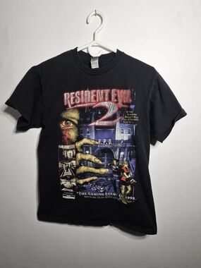 Resident Evil 2 Vintage Style 1998 Medium T-Shirt Retro Horror Game Tee Capcom